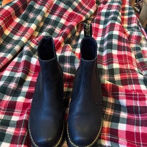 Dr. Martens Black Boots with Yellow Accents